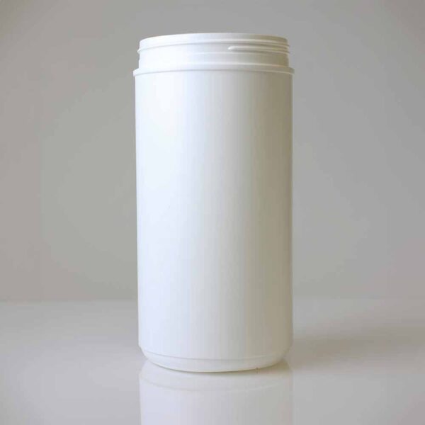 100oz / 2957cc 120-400 HDPE Canister - With Lip