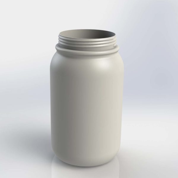 1 gallon / 3785cc Round NLP 110-400 HDPE  Container
