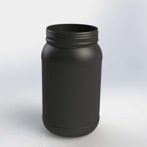 2 Gallon 120-400 HDPE Short Container
